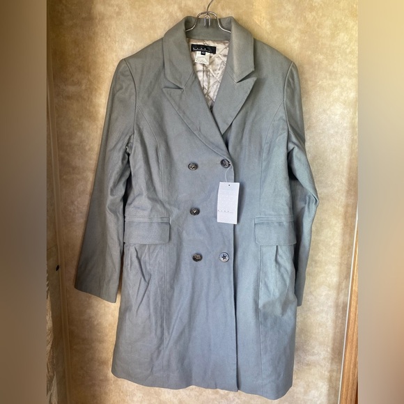 b+ab Fall/Winter 2008 Gotta Pick My Precious Love Collection Gray Trench Coat 40 - Picture 9 of 9